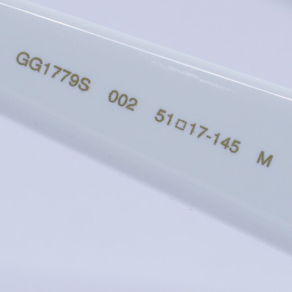 ?️ New Gucci GG1779S 002 Sunglasses - White Frame, Grey Lenses main image 5